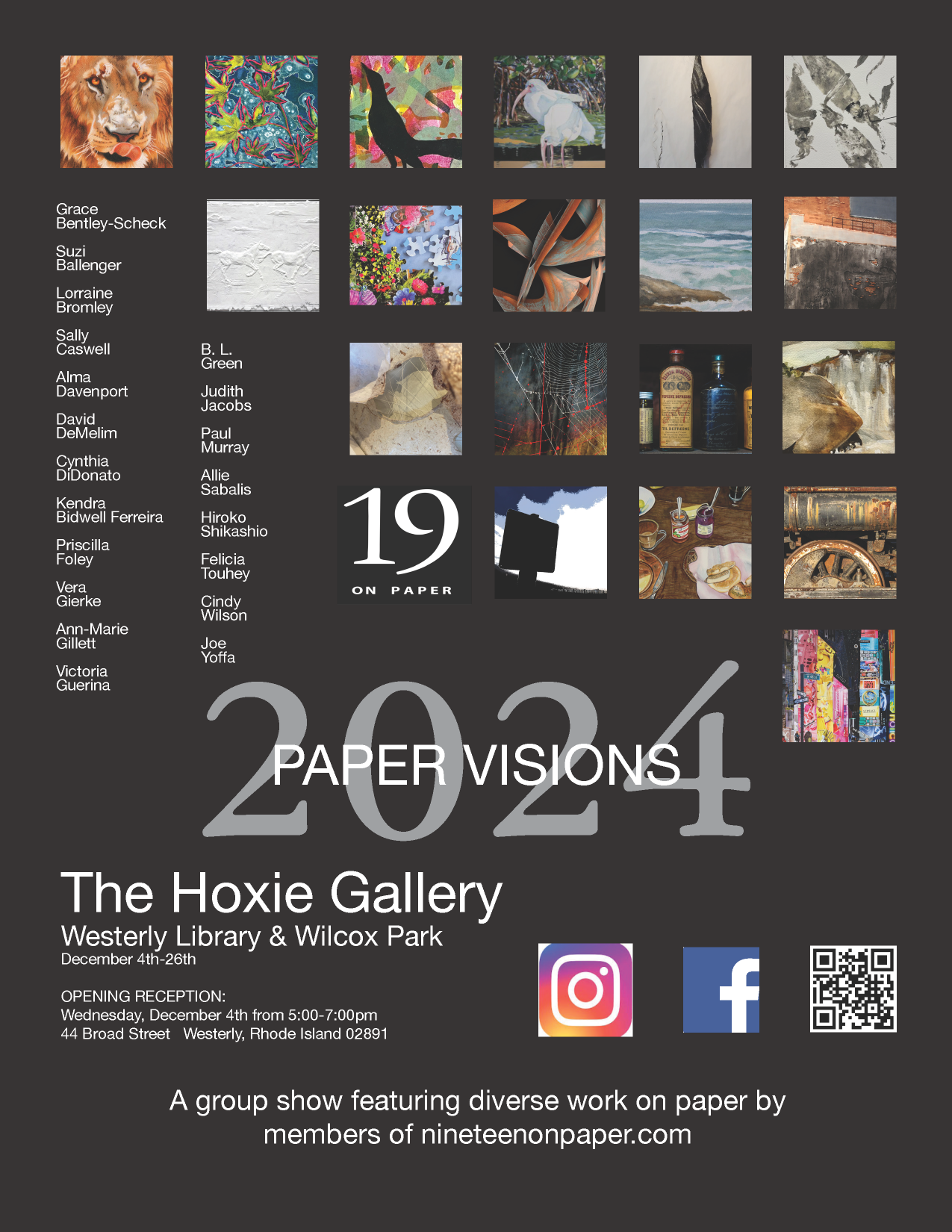 19 on Paper Exhibit Flyer