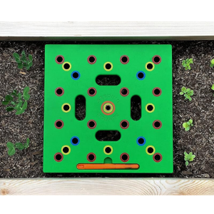 image of seeding square with holes for planting seeds